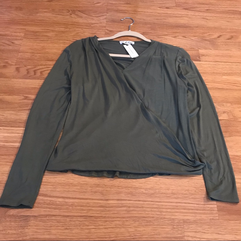 Anthropologie On the Road surplice wrap top